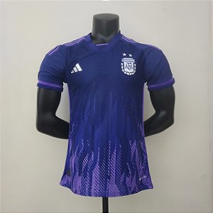 Camisa Argentina fora versão jogador COPA DO MUNDO 2022