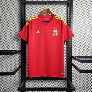 Camisa da ARGENTINA goleiro vermelha 2022