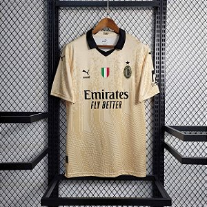 Camisa do Milan gold 2023
