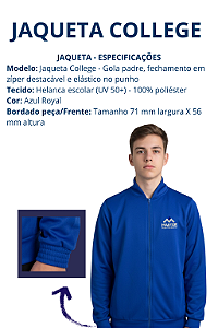 JAQUETA COLLEGE - TECIDO HELANCA