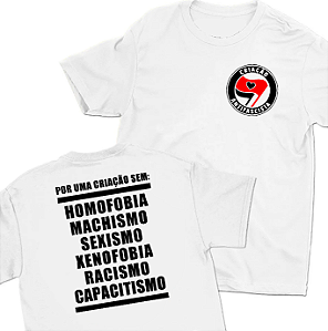 CAMISETA - "CRIAÇÃO ANTIFASCISTA"