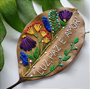 Folha Mimo Florais e Frase