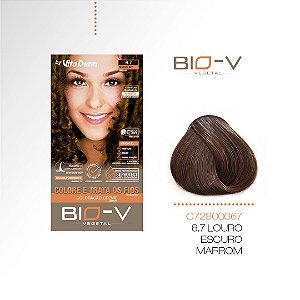 COLORAÇÃO CREME BIO-V 6.7 CHOCOLATE VITA DERM