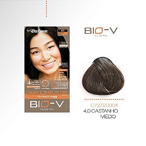 COLORAÇÃO BIO-V 4.0 CASTANHO MÉDIO VITA DERM