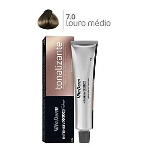 Vita Derm Intensiv Color Tonalizante 7.0 Louro Médio 60g