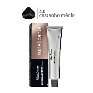 Vita Derm Intensiv Color Tonalizante 4.0 Castanho Médio 60g