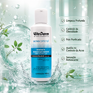 Vita Derm AcneControl Sabonete Dermoequilibrante 140ml