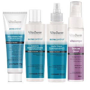 KIT CONTROLE DE OLEOSIDADE FACIAL VITA DERM