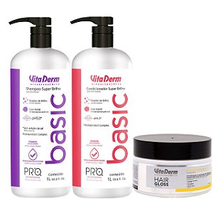 KIT DE LIMPEZA CAPILAR PRÓ BASIC VITA DERM