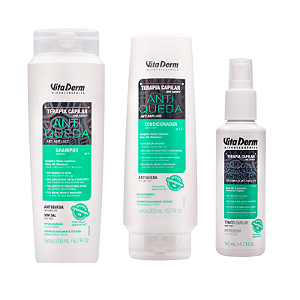 Vita Derm Kit AntiQueda Shampoo, Condicionador e Tônico Capilar