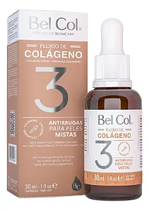 Bel Col Fluido de Colágeno 3 Antirrugas Para Peles Mistas 30ml
