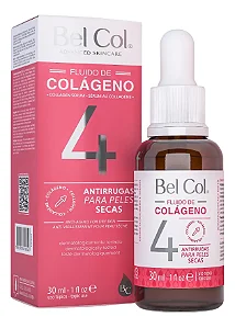 Bel Col Fluido de Colágeno 4 Antirrugas Para Peles Secas 30ml