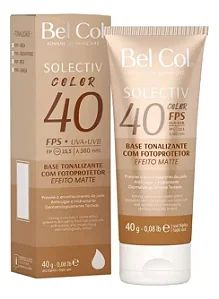 Bel Col Solectiv Base Tonalizante Com Fotoprotetor Areia 40FPS 40g