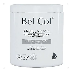 Bel Col ArgilaMask Máscara de Argila Branca Facial 625g