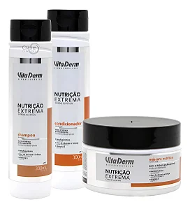 Vita Derm Nutrição Extrema Shampoo, Condicionador e Máscara