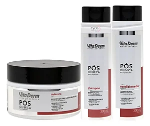 Vita Derm Pós Química Shampoo, Condicionador e Máscara