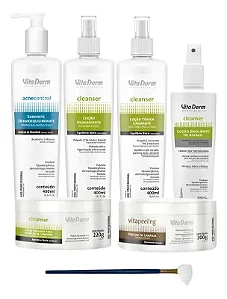 Kit Limpeza De Pele Profissional Vita Derm e Extração Comedões