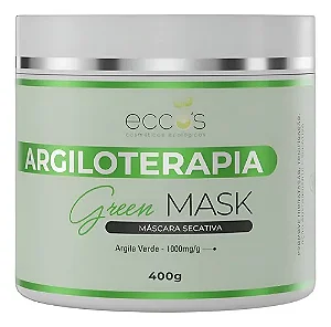 Eccos Green Mask Argiloterapia Máscara Secativa e Adstringente 400g