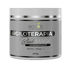 Eccos Black Mask Argiloterpia Máscara Desintoxicante e Anti Infamatória 400g