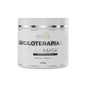 Eccos White Mask Argiloterpia Máscara Clareadora, Rejuvenescedora 400g
