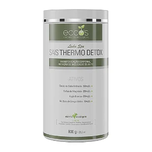Eccos Sais Thermo Detox Pó Desintoxicação Corporal Redução de Medidas e Celulites 800g