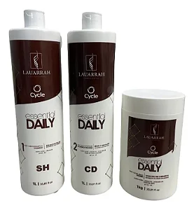 Ax Lauarrah Kit Essential Daily Shampoo, Condicionador e Máscara 1L