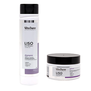 Vita Derm Kit Liso Extremo Shampoo e Máscara
