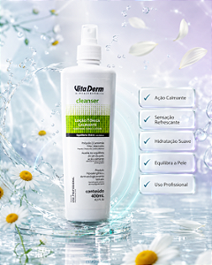 Vita Derm Cleanser Loção Tônica Calmante Facial 400ml