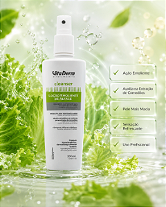 Vita Derm Cleanser Loção Emoliente de Alface Sem Trietanolamina 200ml