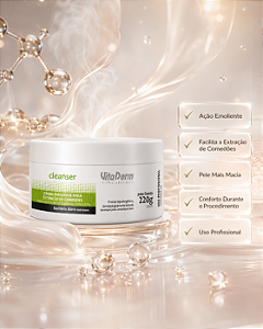 Vita Derm Cleanser Creme Emoliente Para Extração de Comedões 220g