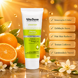 Vita Derm Cleanser Peeling Esfoliante de Laranja 100g