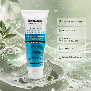 Vita Derm AcneControl Máscara De Argila Facial 100g