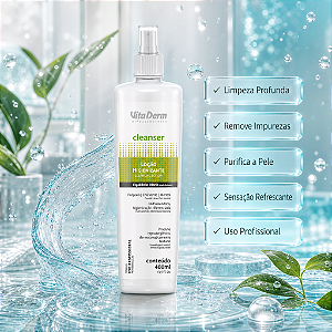 Vita Derm Cleanser Loção Higienizante Facial 400ml