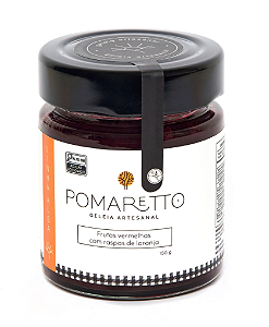 Frutas vermelhas com raspas de laranja