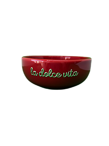 Petisqueira | Bowl Decorativo LA DOLCE VITA - VERMELHO