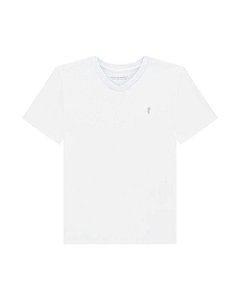 CAMISETA DECOTE V BRANCO
