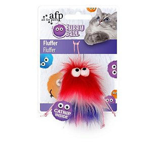 Brinquedo Afp Monstrinho Com Cordões Pink Para Gatos - Furry Ball