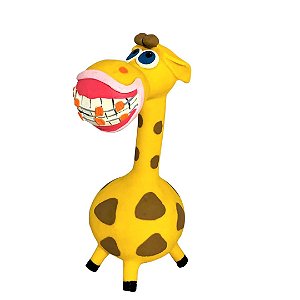 Brinquedo Borracha Latoy Girafa Para Cachorro
