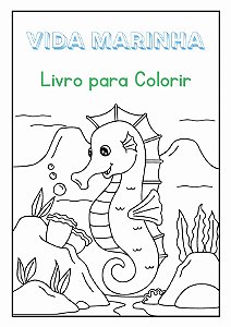 Vida Marinha - e-Book Livro para Colorir