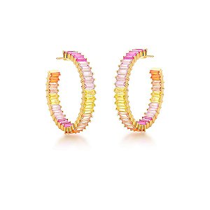 Meraaki - Brinco Argola Rainbow
