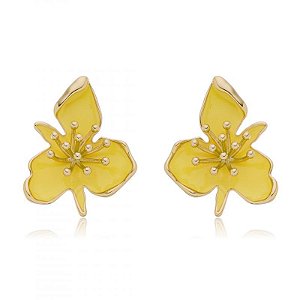 Brinco Flor Amarela