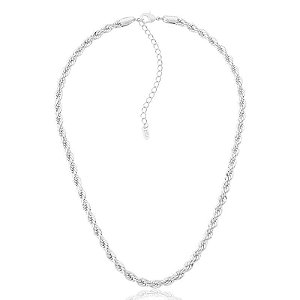 Colar Cordão Baiano  Branco Grosso