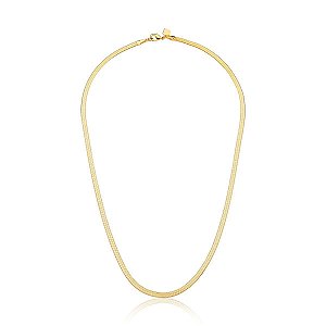 Colar Laminado Liso Dourado