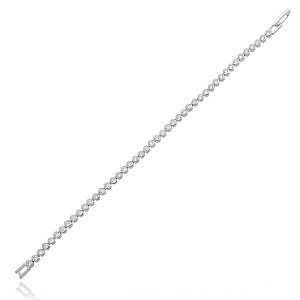 Pulseira Riviera Dots Ródio Branco