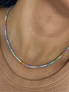 Colar Riviera 3 Garras Rainbow 2.0