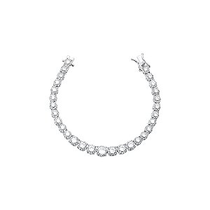 Pulseira Riviera Círculos Cravejados com Zircônia Maior ao Centro