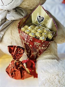 Kit Buquê Ferrero + Chaveiro