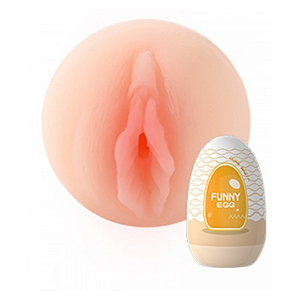 Funny Egg Masturbador Cyberskin Vipmix AMARELO