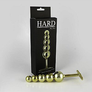 Plug Ball 5 Esferas Dourado de Metal