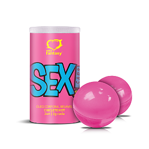 Bolinha Sex Caps Beijáveis Hot Sabor de Chiclete com 2un - 8120